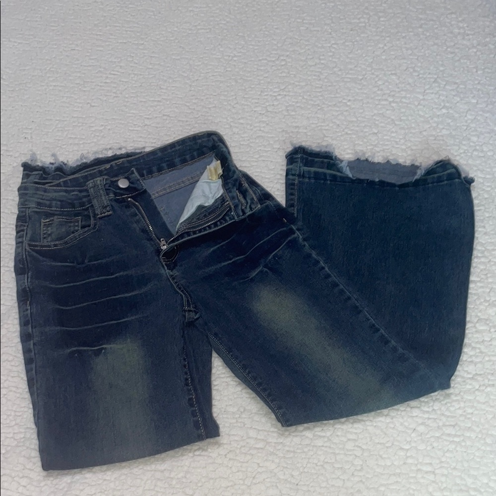 Women's Flare & Wide Leg Jeans - Dark Blue